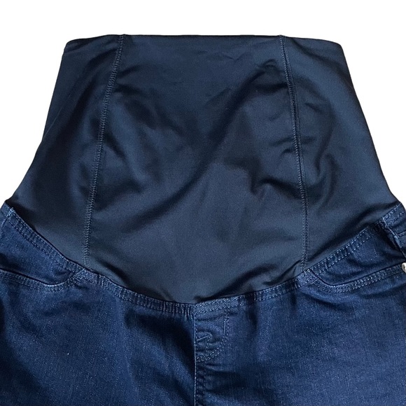 Isabel Maternity Jegging by Ingrid & Isabel Size 2/26 Black Panel Dark Blue Pant - Picture 4 of 10